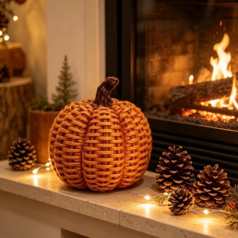 Crafts Design Halloween Pumpkin Ornament Retro Harvest Festival Ornament  Office Decoration