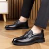 Scarpe casual da uomo British Fashion 2025 in vera pelle a slip-on per affari