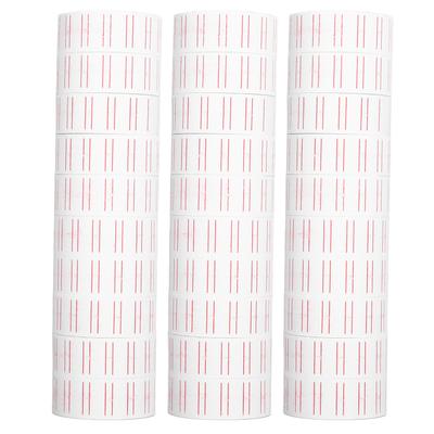 30 rullar 15000 st etiketter prisetiketter enkelrad taggpapper för MX5500 pistoletiketterare 21x12mm