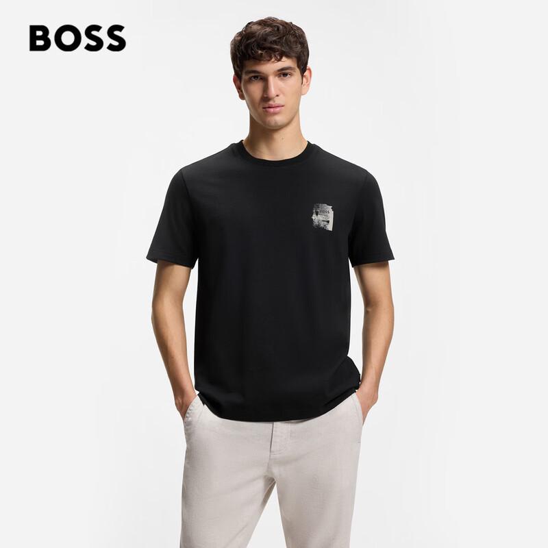 BOSS Men s Art Print Cotton T-Shirt M