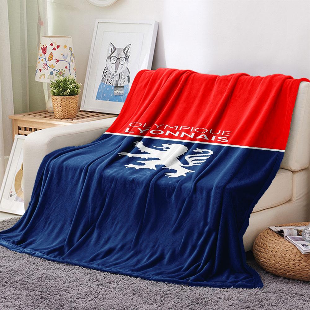 Lyon Logo Blanket, High Quality Comfortable for All Seasons, Home Decor, Warmth and Comfort