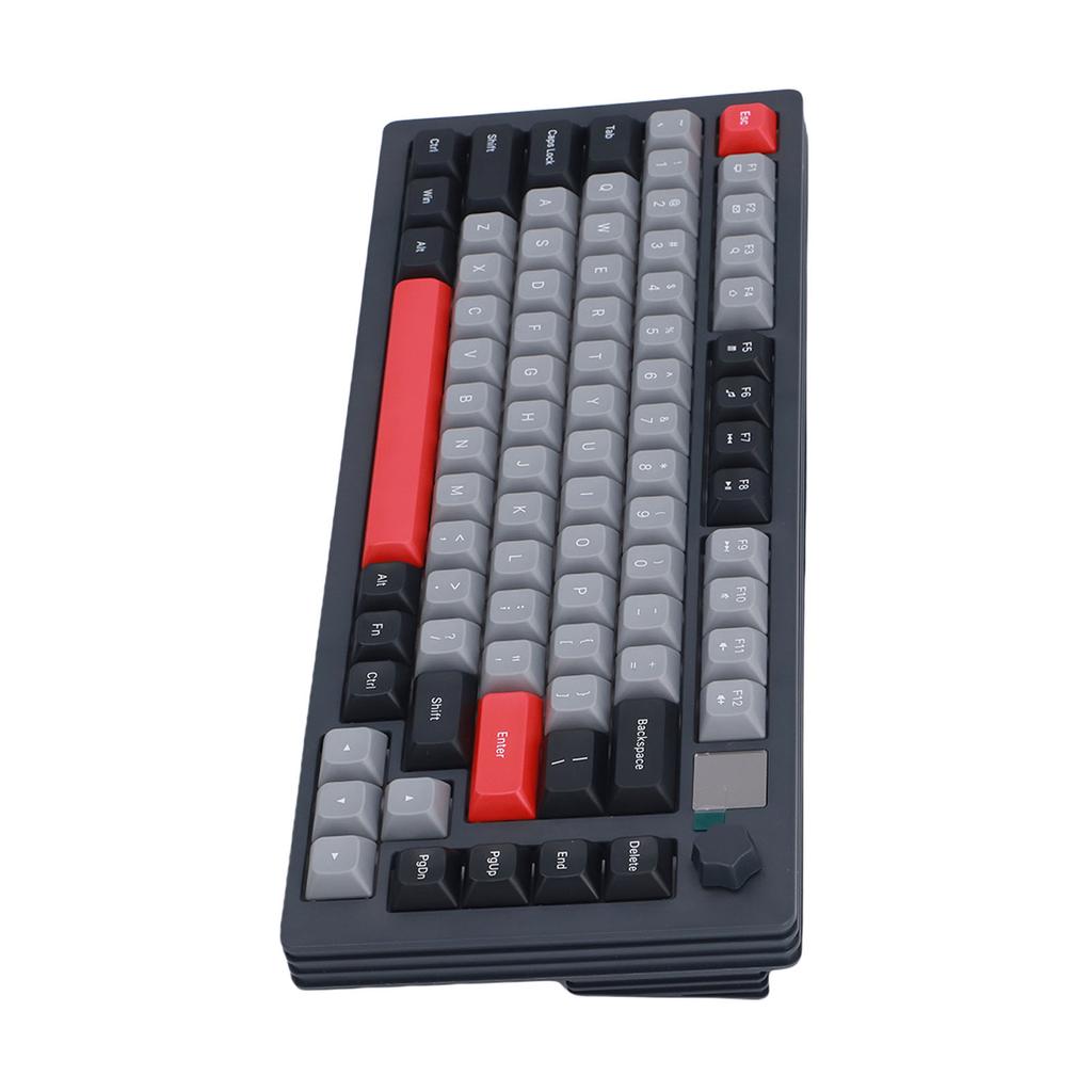 75 Wireless Mechanical Gaming Keyboard with Multimedia Display Crmy Sound Hot Swappable Pre Lubed Linr  es Gasket Structure RGB Backlit