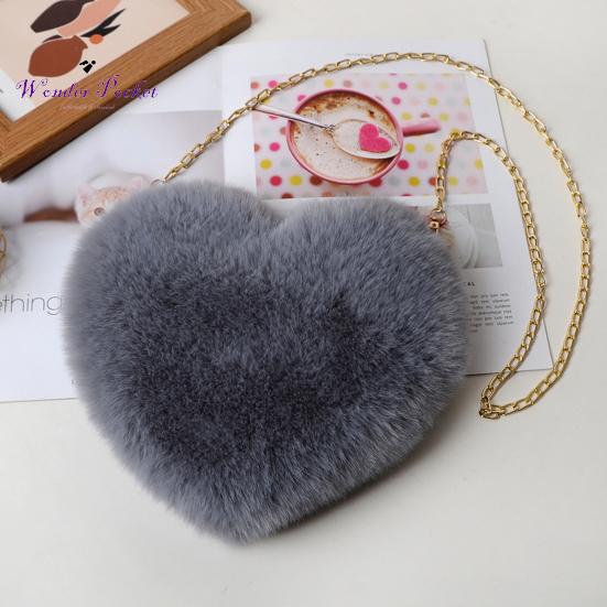 Nützliche Damenhandtasche aus bequemem Plüsch, multifunktional