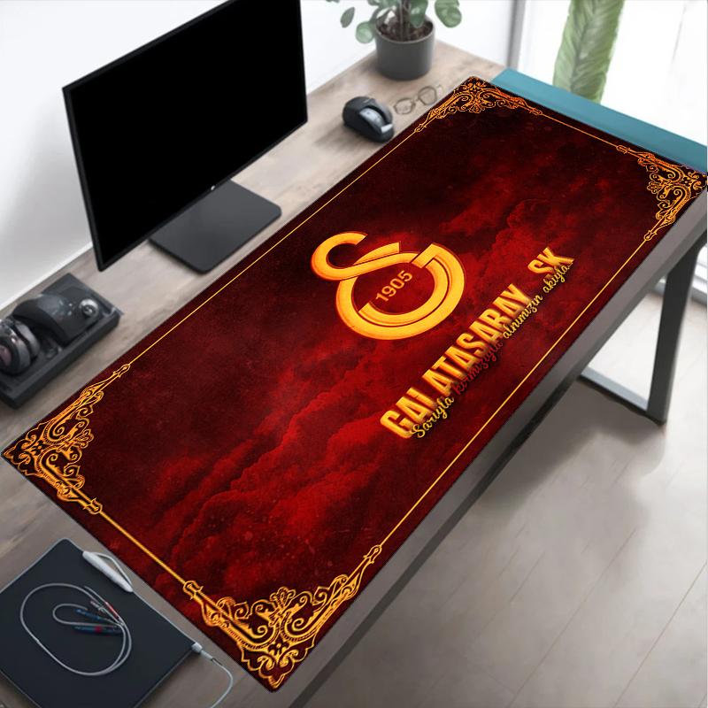 Tappetino per mouse Football Club Galatasaray, Tappetino per mouse da gioco, Tappetino per tastiera, Decorazione da scrivania per computer portatile, Regalo per tifoso, Regalo di compleanno