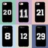 Number Football Baseball No 8 22 23 24 10 Cover for Apple iPhone 15 14 Plus 13 12 Mini Pro Max XR + 13Pro 14+ 15+ Case