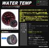 Autogauge Motor 60mm Water Temperature Gauge with Backlight and Angel 458 Series Japanese-made Two-color Ring, [458WT60]