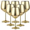 6 Pezzi Nuovo Acciaio Inossidabile Vetro Cocktail Creativo Metallo Vino Bar Champagne Vino Rosso Bicchiere Barware Tazza