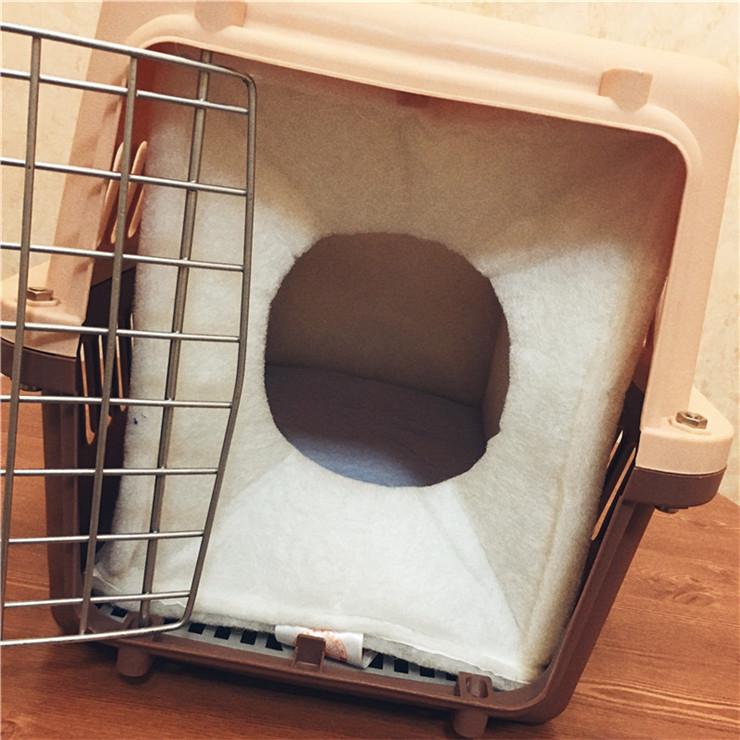 Pet Airline Crate Warm Liner: Winter Anti-collision Insulated Pad 1: 48x32x30 cm without crate