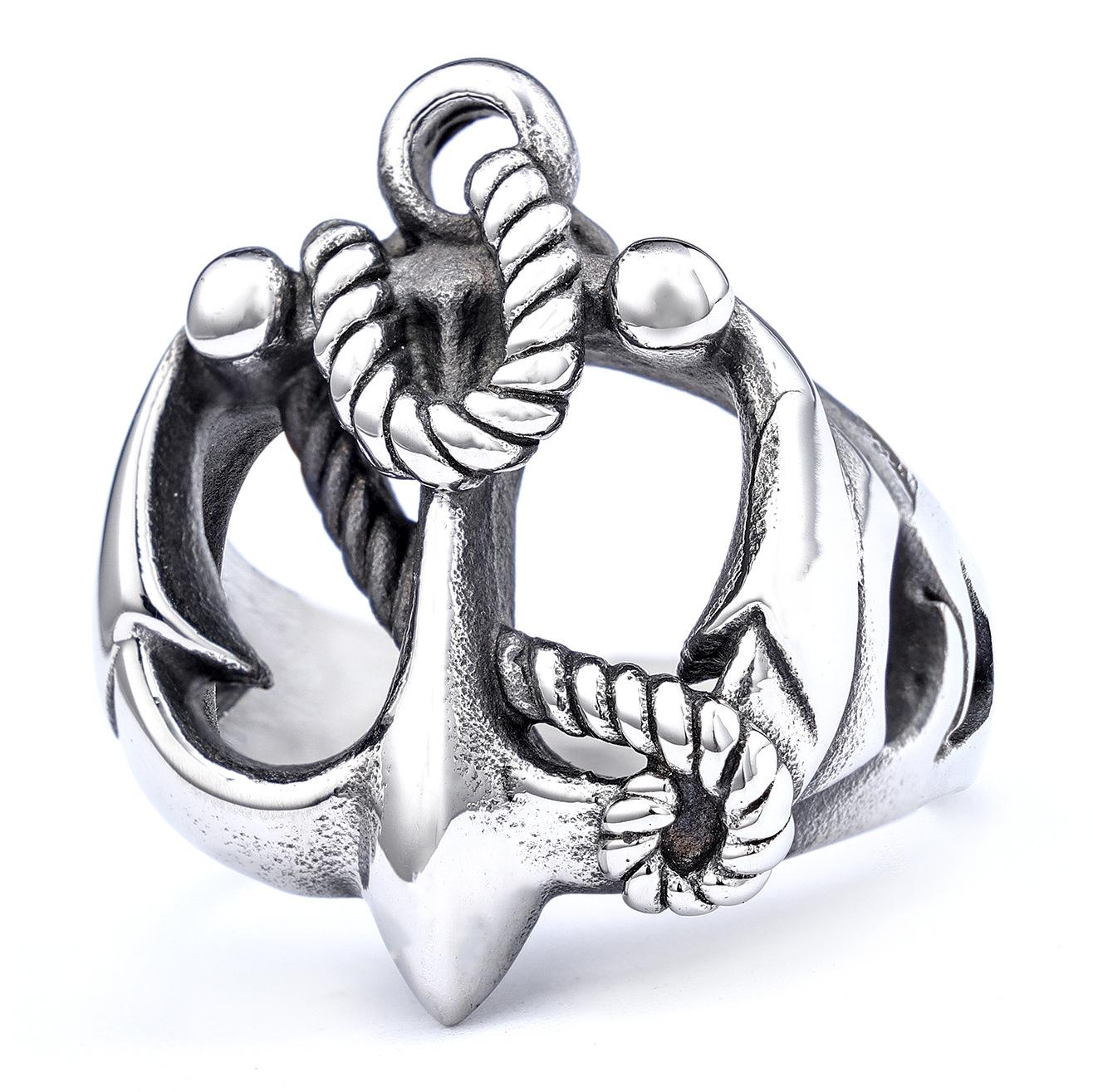 

Популярный парусный трендовый бренд ретро-кольцо с якорем для лодки, модные мужские и женские аксессуары No.13