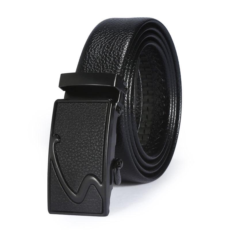 Men's Automatic Buckle Leather Belt - Business, Casual, and Durable Gift Option