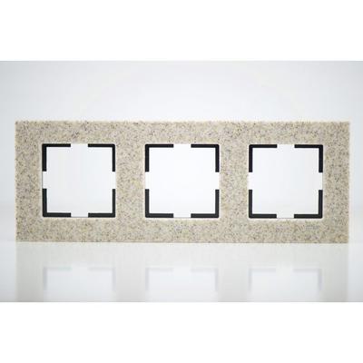 Corian Sandstein Abdeckplatte 3-fach 84x230x10mm