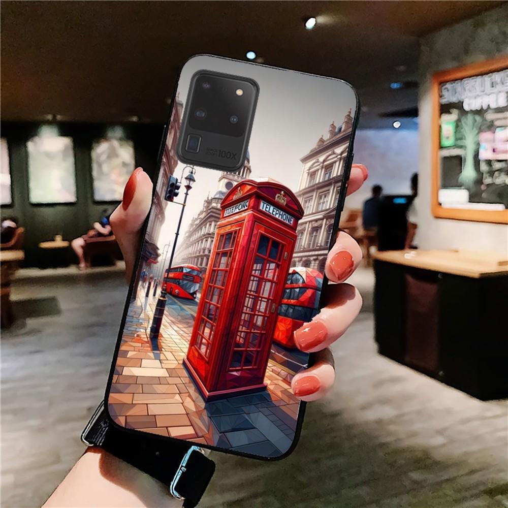 London Bus England Telephone Phone Case For Samsung S 9 10 20 21 22 23 30 23 24 plus lite Ultra FE S10lite Fundas
