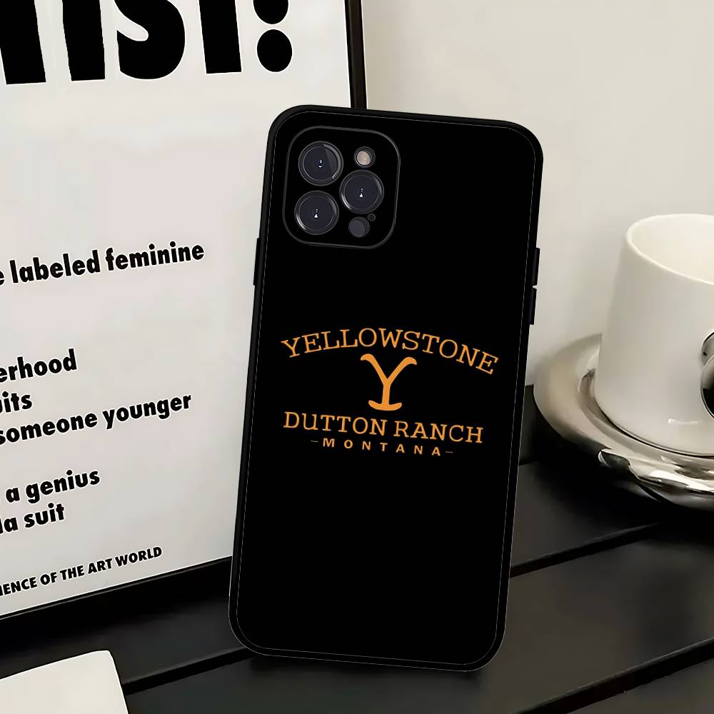 

Y-Yellowstone Logo Phone Case For IPhone 17 16 14 15 13 12 11 Pro Max Plus Silicone Soft Cover iPhone 11 pro
