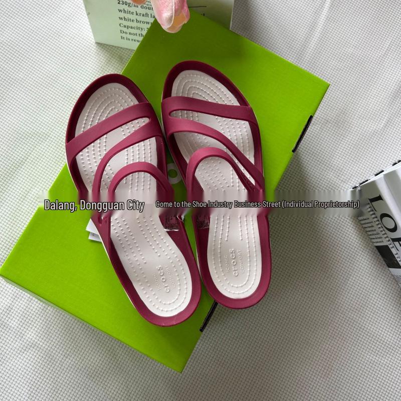 Women's Trendy Cross-Wrap Soft Sole Outdoor Beach Slippers