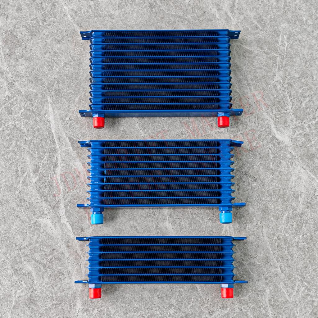 7/10/13/Rows AN10 Oil Cooler Universal Japanese Style Aluminum Radiator Engine Transmission Oil Cooler