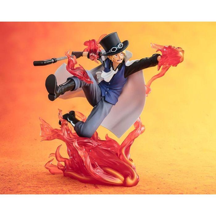 Bandai Tamashii Nations - One Piece - Statuette Figuarts ZERO Extra Battle Sabo Fire Fist Rook Check 19 Cm