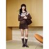 JOOOZE Ana Ko Vintage Fair Isle Jacquard Crew Neck Knit Sweater