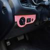 Pink Headlight Switch Panel Decor Cover Trim for Dodge Charger 10+ Challenger15+