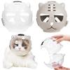 Bozal para Gatos Anti-Mordida Capucha Espacial Protectora Máscara Transparente para Gatos Cubierta Casco Suministros para Mascotas