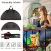 Folding Camping Table, Outdoor Beach Picnic Table with 4 Cup Holders & Carrying Bag, for Bonfire Party & Tailgate Activities