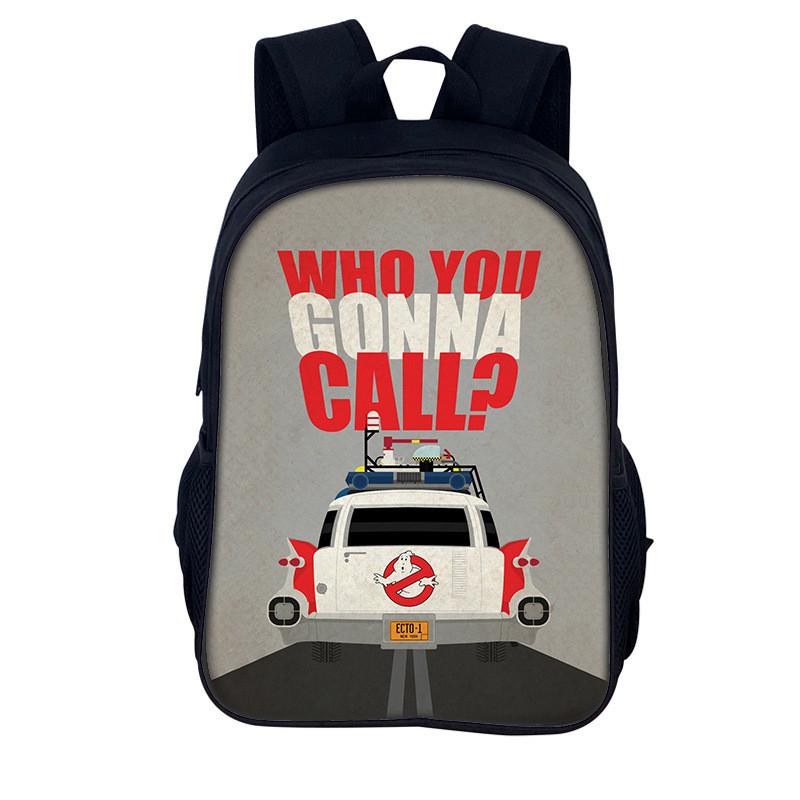Ghostbusters 3d Print Kids Backpack With Nylon Material For School And Daily Use