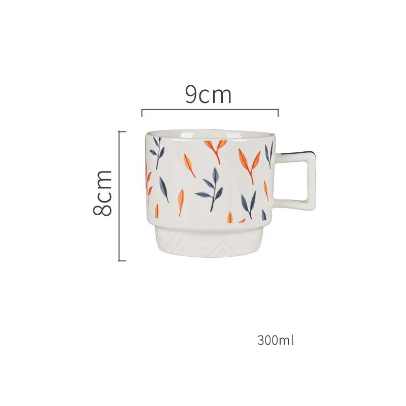 Retro Small Flowers Ceramic Plate Light Luxury Hotel Restaurant Steak Pasta Plates Exquisite Home Delicious Dishes Soup Bowl