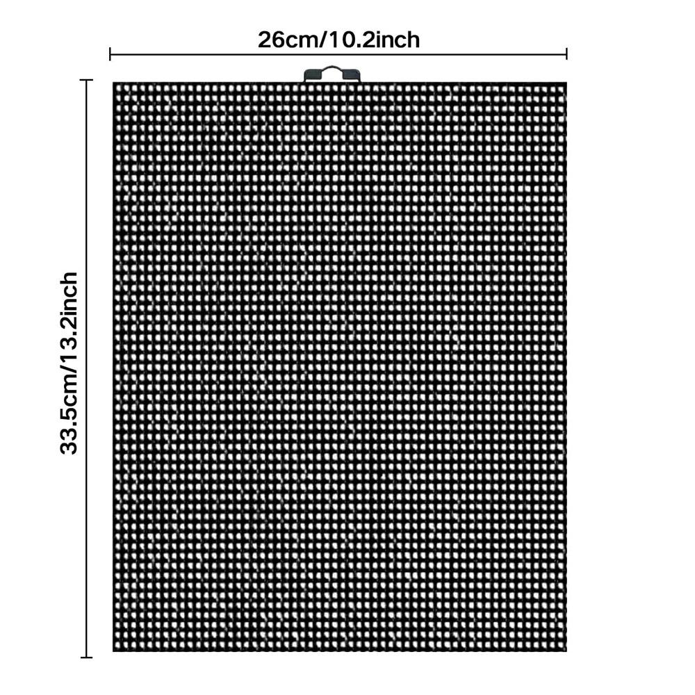 

DIY Handmade Plastic Canvas Sheet Plastic Mesh Canvas Sheets Eye Mesh for Embroidery Acrylic Yarn Crafting Crochet Projects чёрный