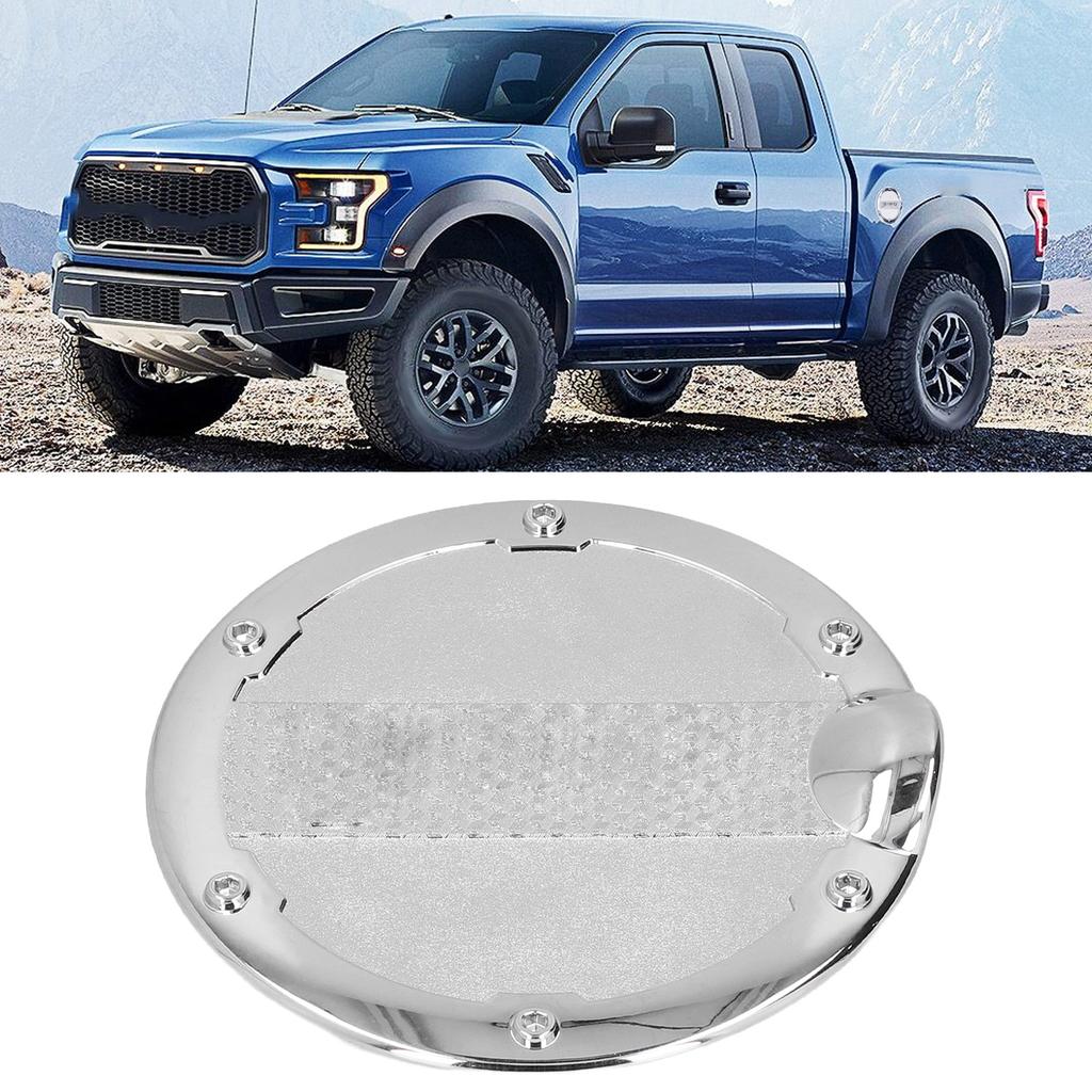 Electroplated Fuel Door Gas Oil Filler Cover Trim Replacement for 2016 2017