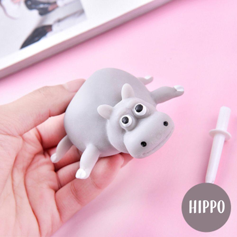 

Toys Blow Toy Antistress Cartoon Animal Inflatable Hippo Squeeze Toy Decompression Toy Chicken hippo
