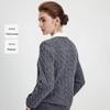 Navigare Women's Pure Wool Cable Knit Cardigan