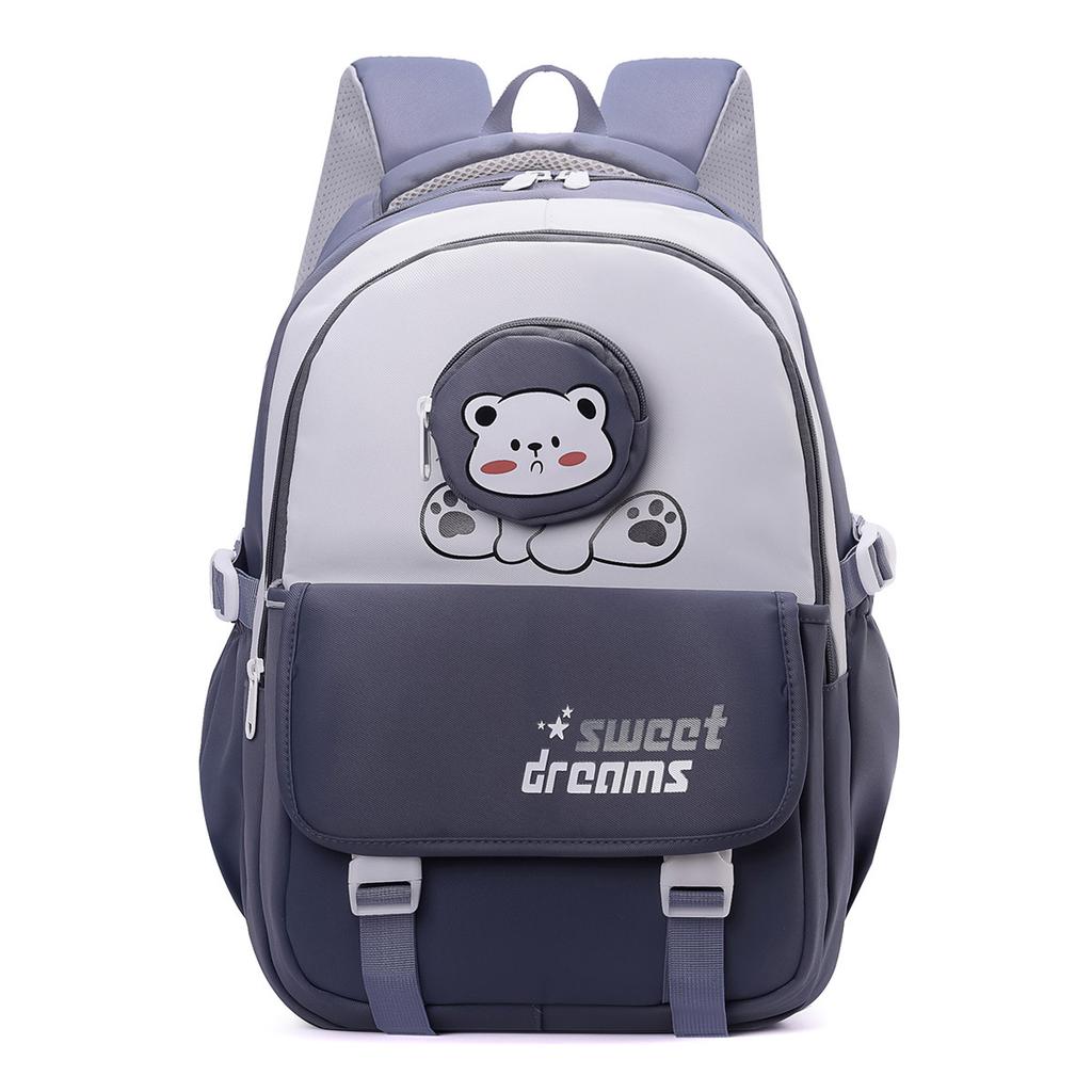 Schoolbag New College Style Girl Love Small Fresh Contrast Color Junior High School Student Backpack Lightweight Backpack