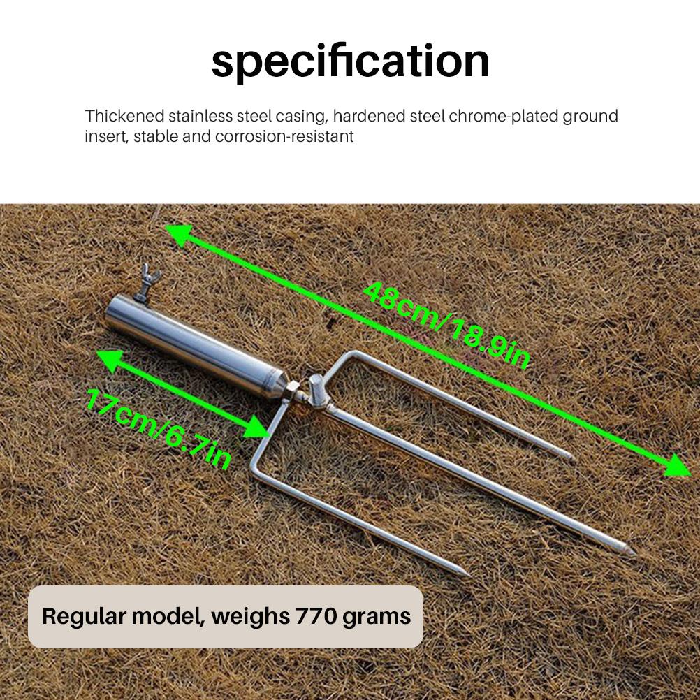Fishing Holder Umbrella Ground Spike Foldable Beach Stand Outdoor Garden Parasol Insert Plug Pole Windproof Umbrella
