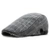 Men's Newsboy Hat Flat Cap Cotton Adjustable Breathable Irish Cabbie Ivy Cap for Driving And Hunting