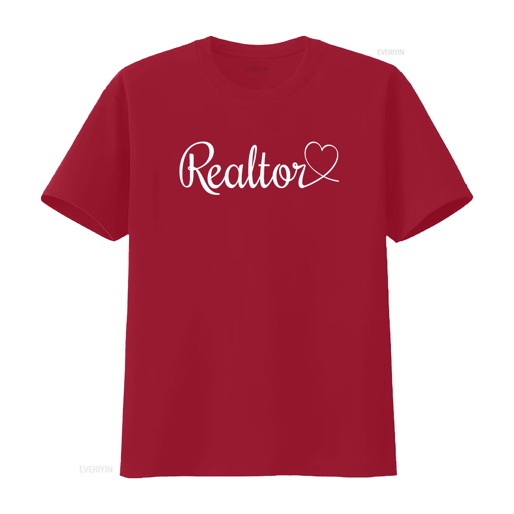 

Realtor T Shirt vintage Washed graphic Stretched Comfortable designer clothes streetwear Versatile Soft Stylish Casual Unisex S