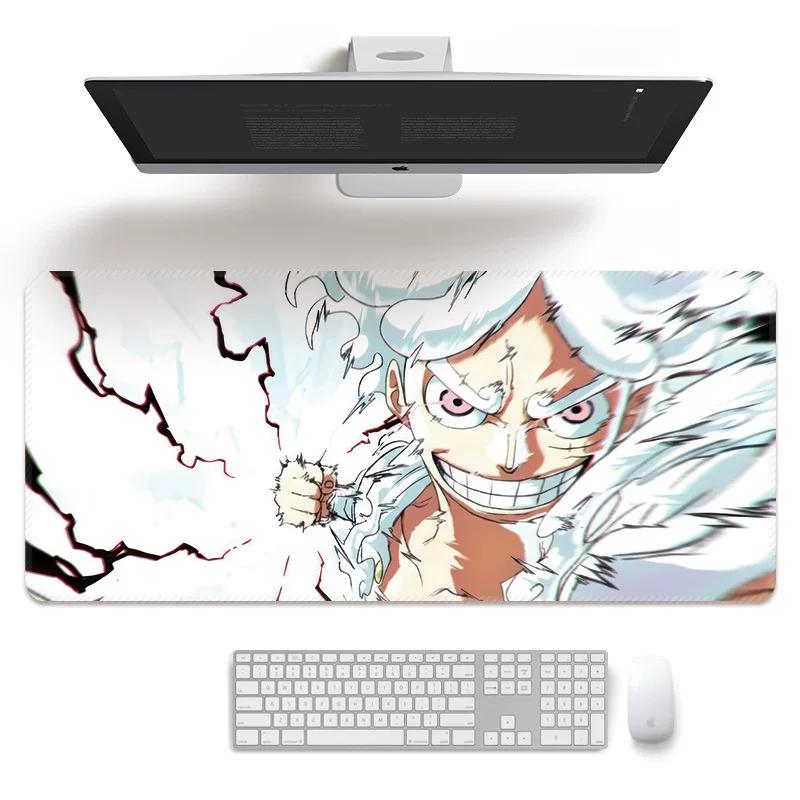 Cartoon Anime Mouse Pad Oversized ONE PIECE Boys E-sports Game Two-dimensional Computer Keyboard Desk Pad Office Cute Large Size  Non-slip Mouse Pad