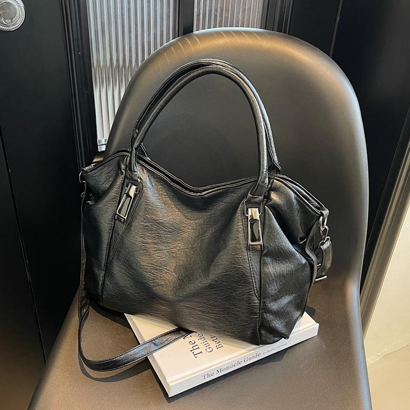 Damen Tote Bag Mode Unterarmtasche Große Kapazität Weiches PU-Leder Umhängetasche Retro Umhängetasche Lässige Tragbare Beuteltaschen Qualität