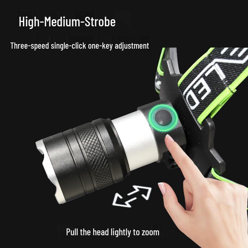 Lishe Outdoor Rechargeable White Laser Headlamp