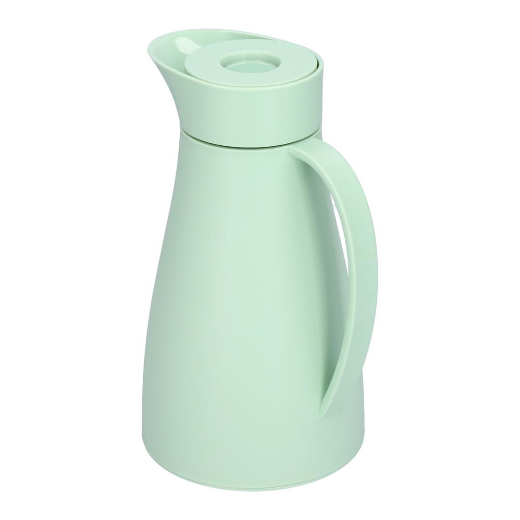 Thermal Kettle with Lid Glass Liner 1000ml Double Walled Insulation Pot for Coffee Tea Drink Green