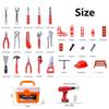 Pretend Tools Kit Toys 38/41 PCS Play Repair Tool Set Engineer Simulated Plastic Construction Toys Toddler Kids Boys Gift