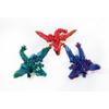 1 Stück 3D-gedruckter Drache mit Flügeln, beweglicher Kristallflügel-Drache, flexibler Kristallflügel-Drache, Drachen-Zappelspielzeug, Geschenk für Drachenliebhaber