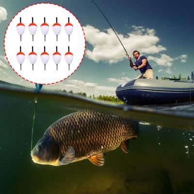 10Pcs Foam Fishing Float Bobber Hard Foam Buoy Sea Rock Fishing Striking Floats Fishing Accessories Easy To Use