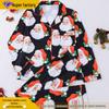 Christmas Print Long Sleeve & Pants Pajama Set for Women - European & American Fashion