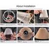 Fabric Wall Lamp Lampshade Pleated Floor Lamp Cover Pendant Lampshade  Living Dining Room