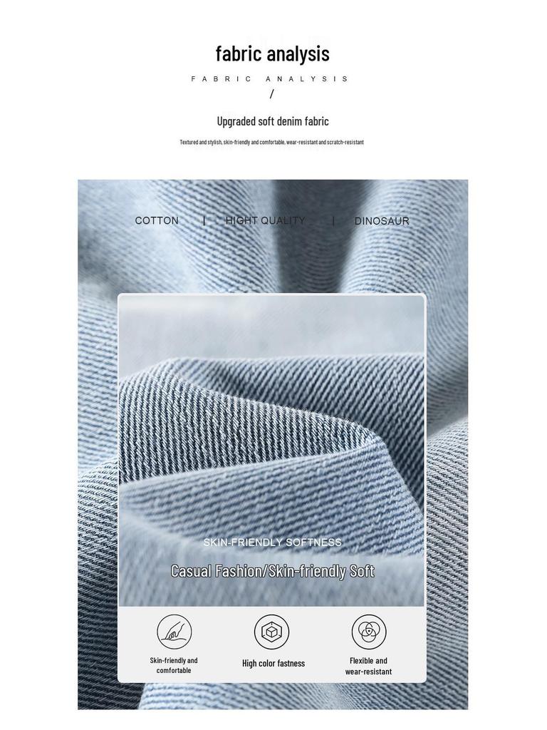 Spring 2025 Women's High Waist Retro Blue Wide-Leg Jeans - Floor-Length, Slimming, Loose Fit.