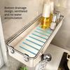Cream Style Kitchen Storage Rack Multi-functional seasonings Rack Wall-mounted Oil and Salt seasonings Rack Non-perforated House