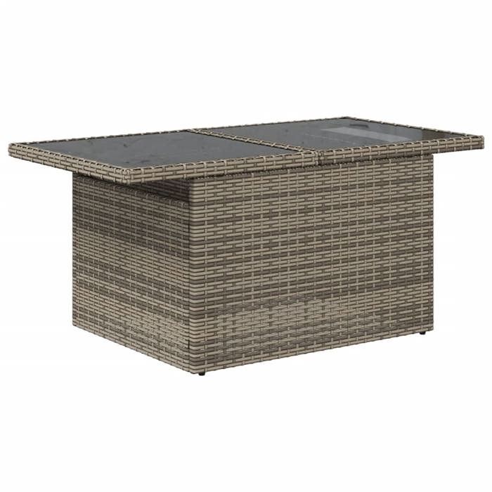 VidaXL Salon de jardin 8 pcs avec coussins gris résine tressée 3269320