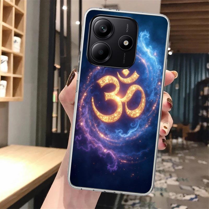 Mandala Chakra Insist Yoga Soft Phone Case For Xiaomi Redmi Note 14 14S 13 12S 12 11S 11 11E Pro Plus 11T 10S 10 9S 5G Pattern C