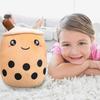 Plush Toys Stuffed Animal Plush Dolls / Fun Plush Dolls, Bubble Tea Plush Toy Filled Milk Tea Rag Doll Tea Cup Cushion Pillow Children's Toys Birthday