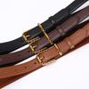 2.4Cm Wide Light Luxury Fashion High Sense Women'S Belt Simple Versatile Pin Buckle Casual Jeans Belt Women'S