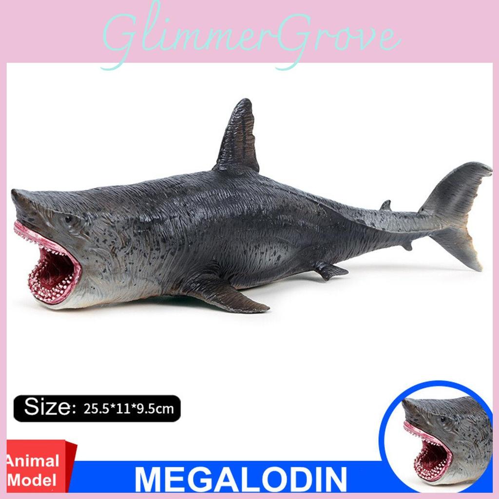Authentic Megalodon Figure Ancient Shark Wild Animal Pvc Model For Decor And Gifting